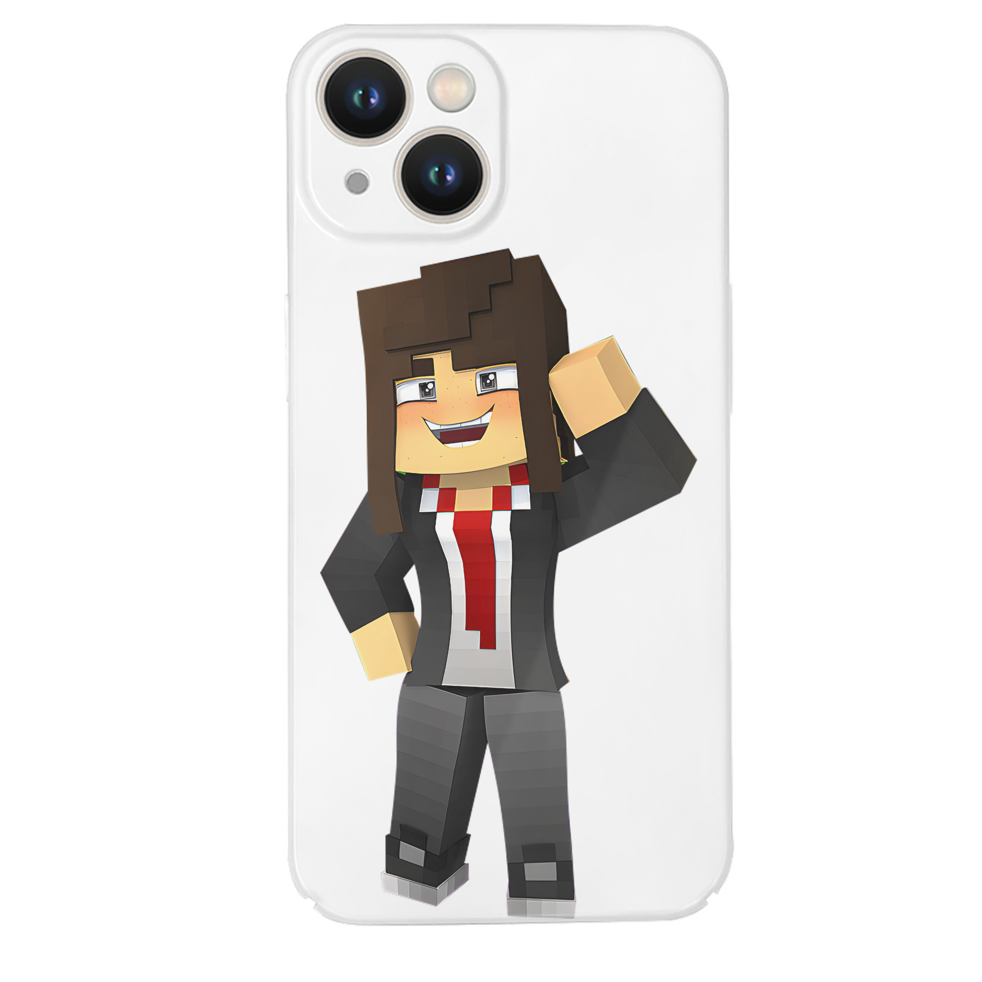 （画像用） マインクラフト ブロックの世界 Minecraft MC Block world 【iPhone 14シリーズ対応】ハードケース